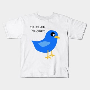 St. Clair Shores Blue Bird Kids T-Shirt